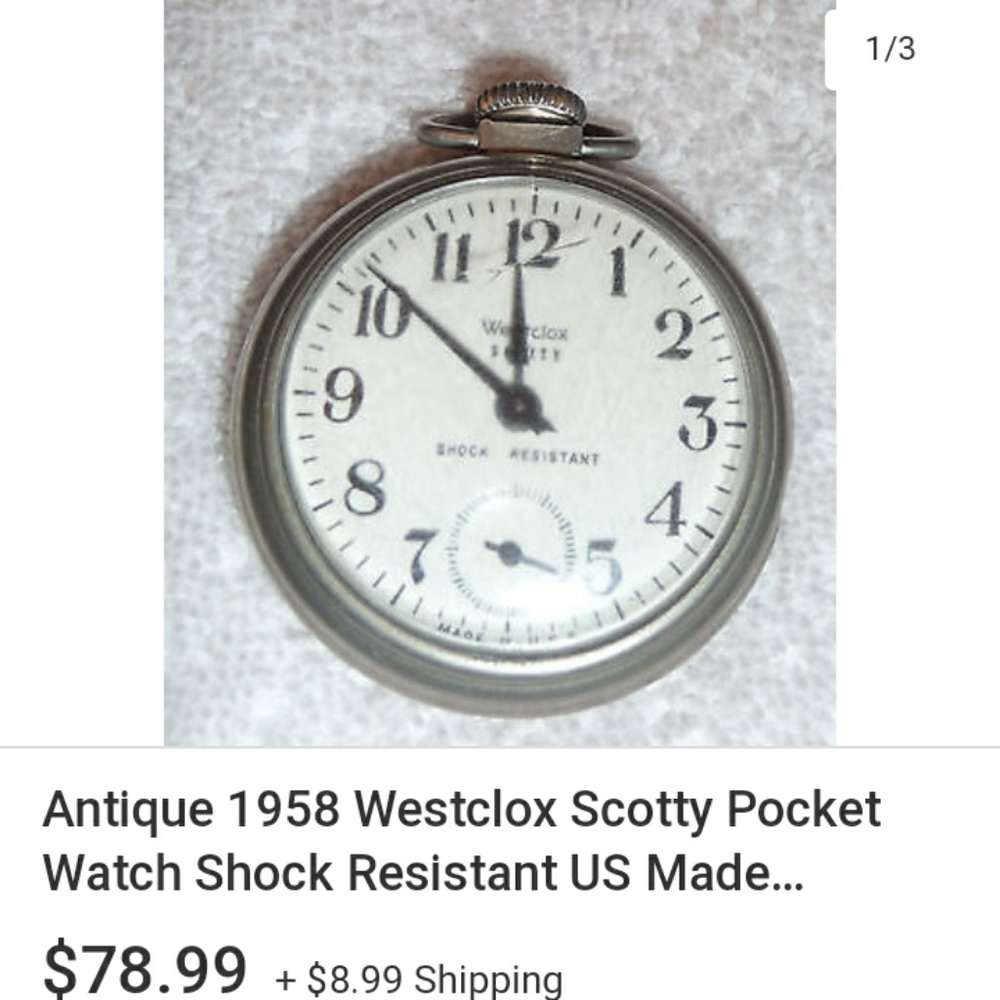 Westclox 1958 pocket watch